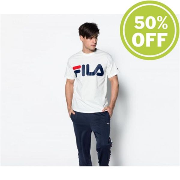 Fila Tričká Panske Červené - Classic Logo Tee Vypredaj - Slovakia 81754-NIQG